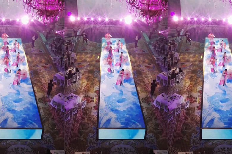 P5.95 LED display for Louis Art Castle Wedding Hall