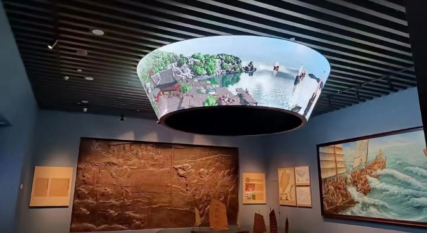 creative led display museum application